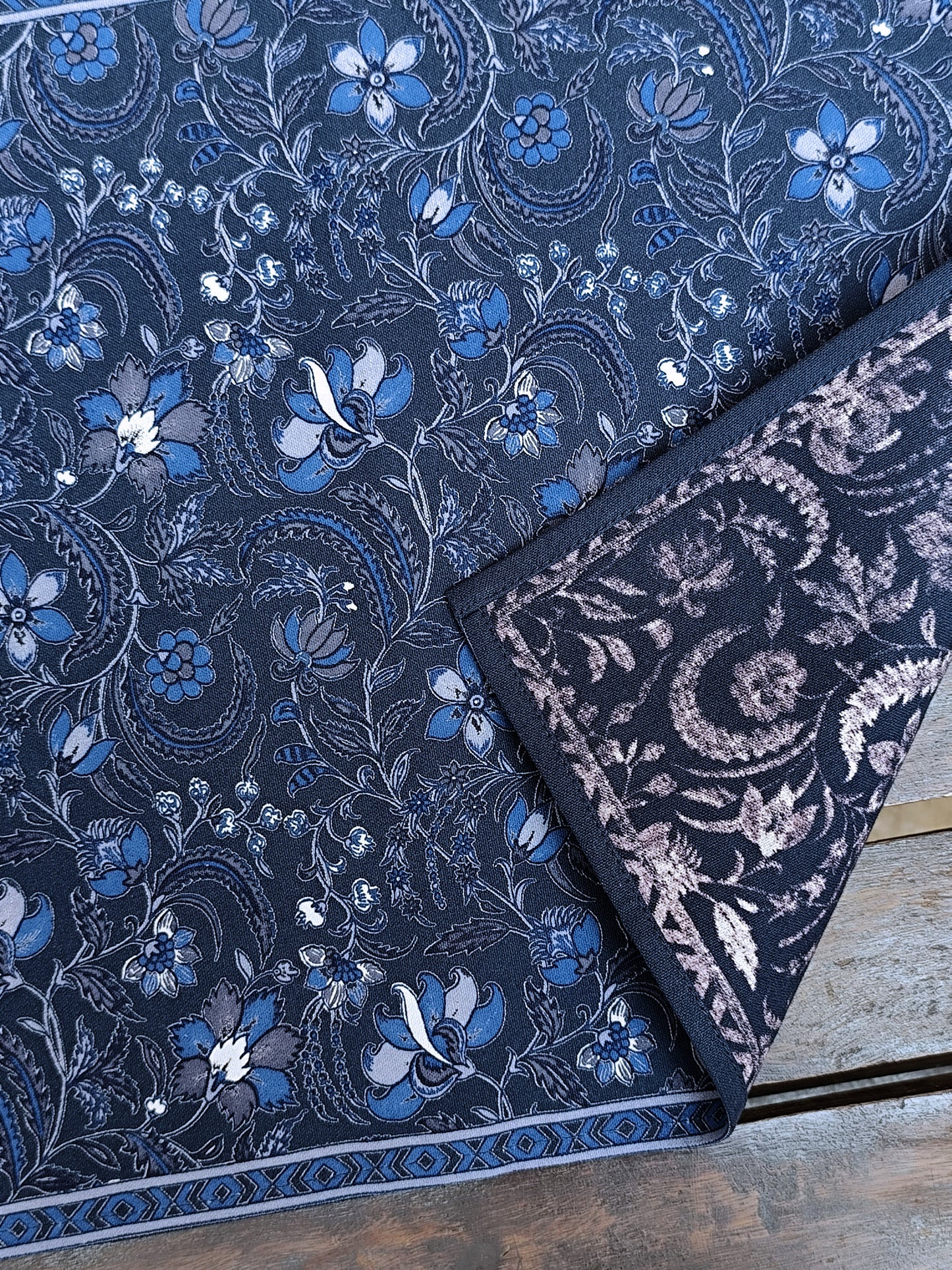 Printed Mat Set of 6 : Pulicat Indigo