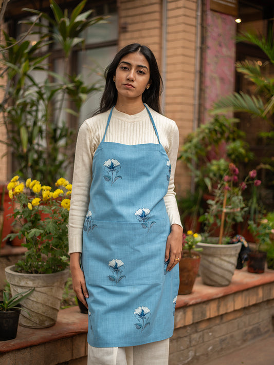 Canvas Apron : Sophia Blue