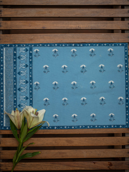 Canvas Mat Set of 6 : Sophia Blue