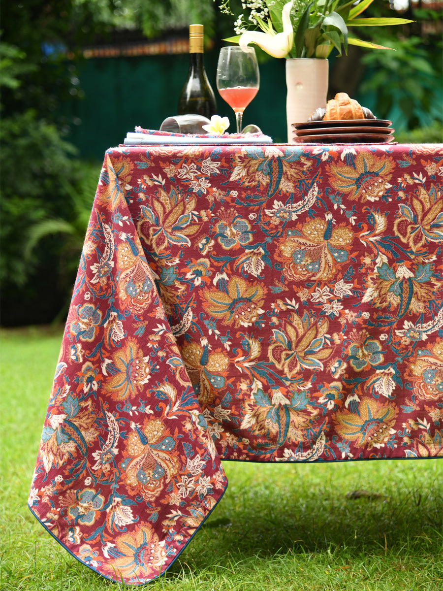 Table Cloth :  Tibet Maroon