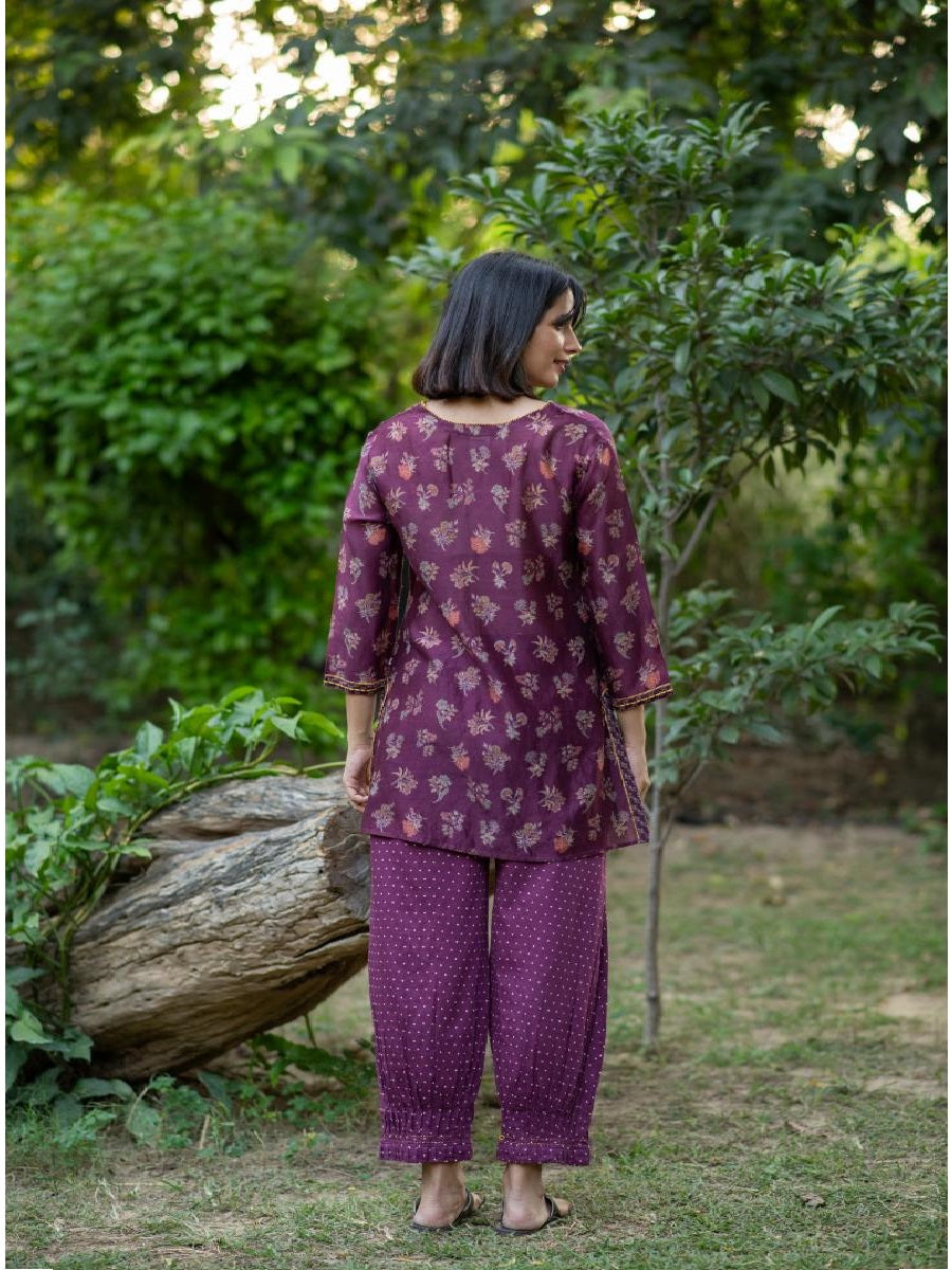 Tara Tunic C.S.: Toile Jamun