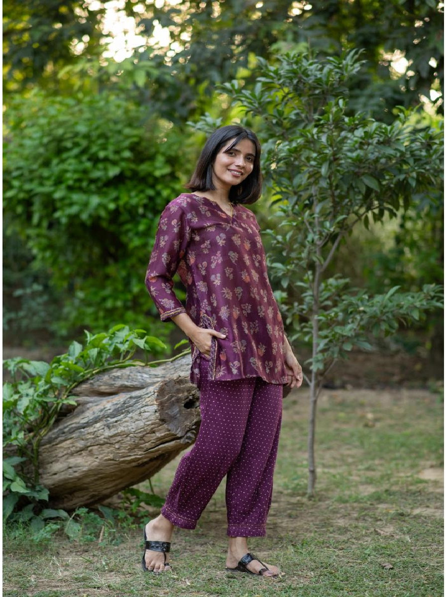 Tara Tunic C.S.: Toile Jamun