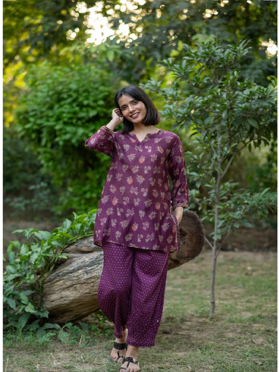 Tara Tunic C.S.: Toile Jamun