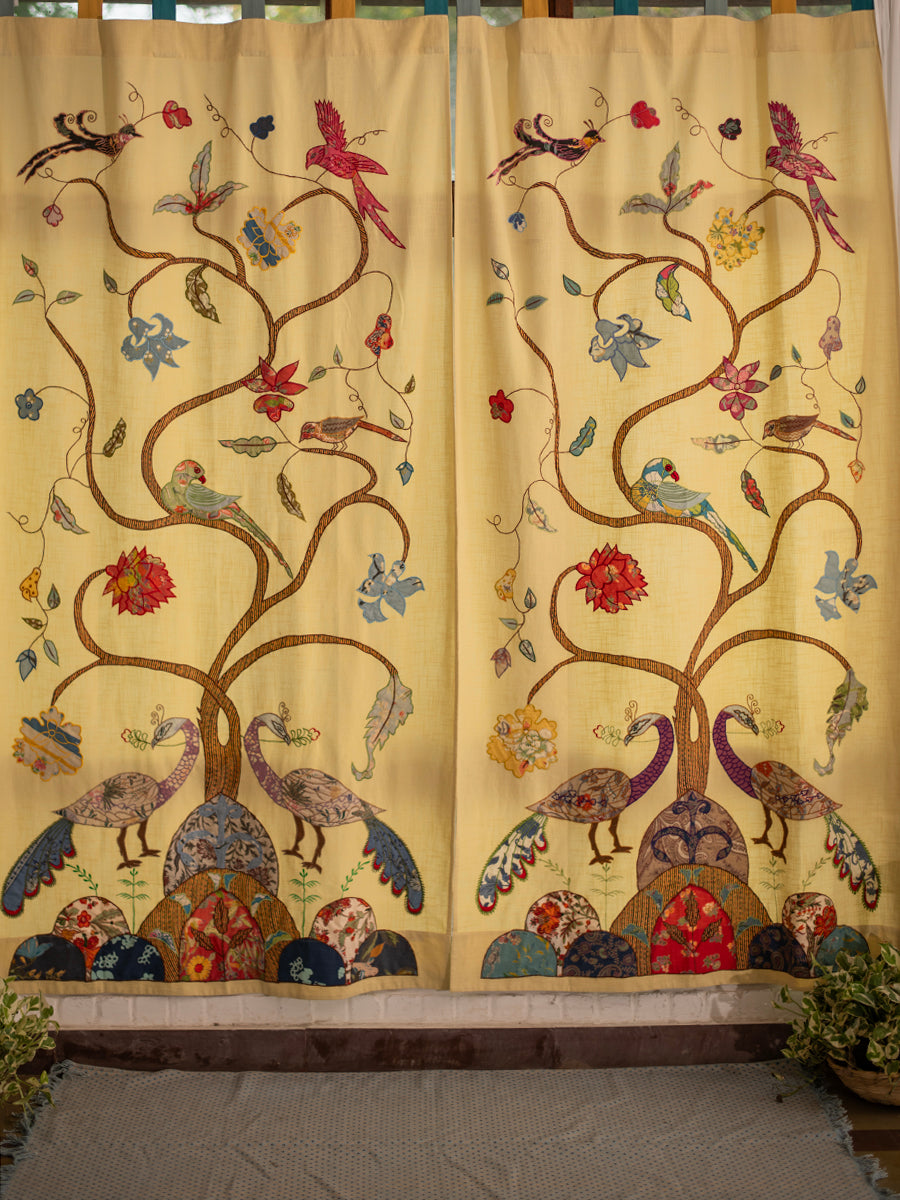 Printed TOL Curtain : Slub LIME