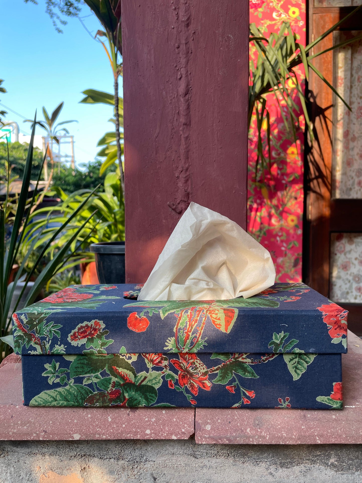 Bamboo Tissue Box :  Assorted