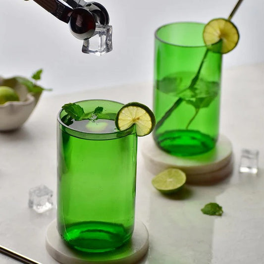 Upcycle Glass : Green Wine Std Pack of 4