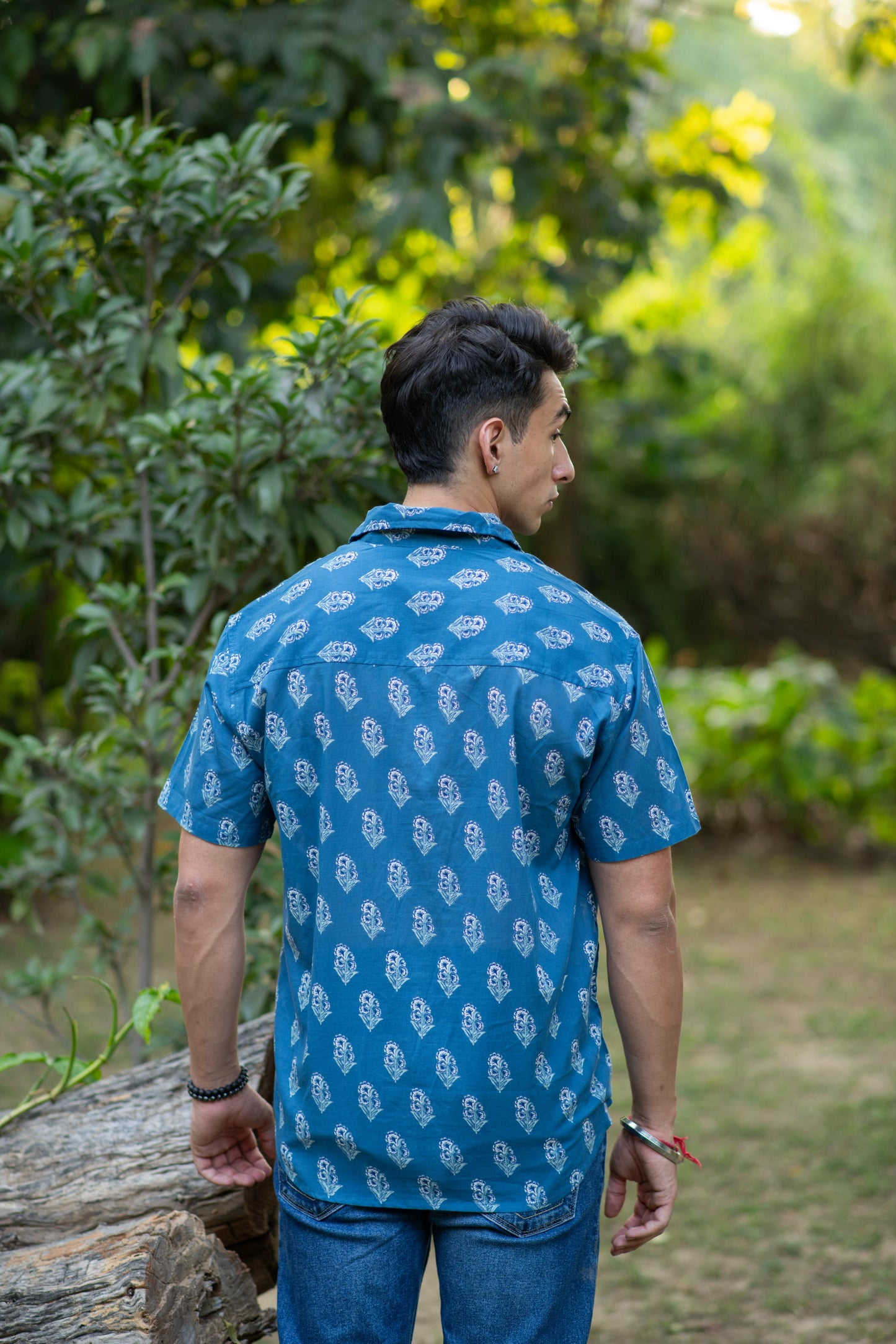 Xavier Mens Shirt : Agni Sapphire