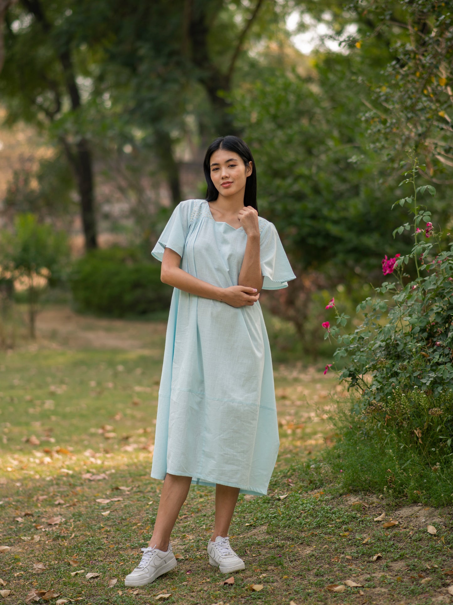 Yua Dress : Powder Blue