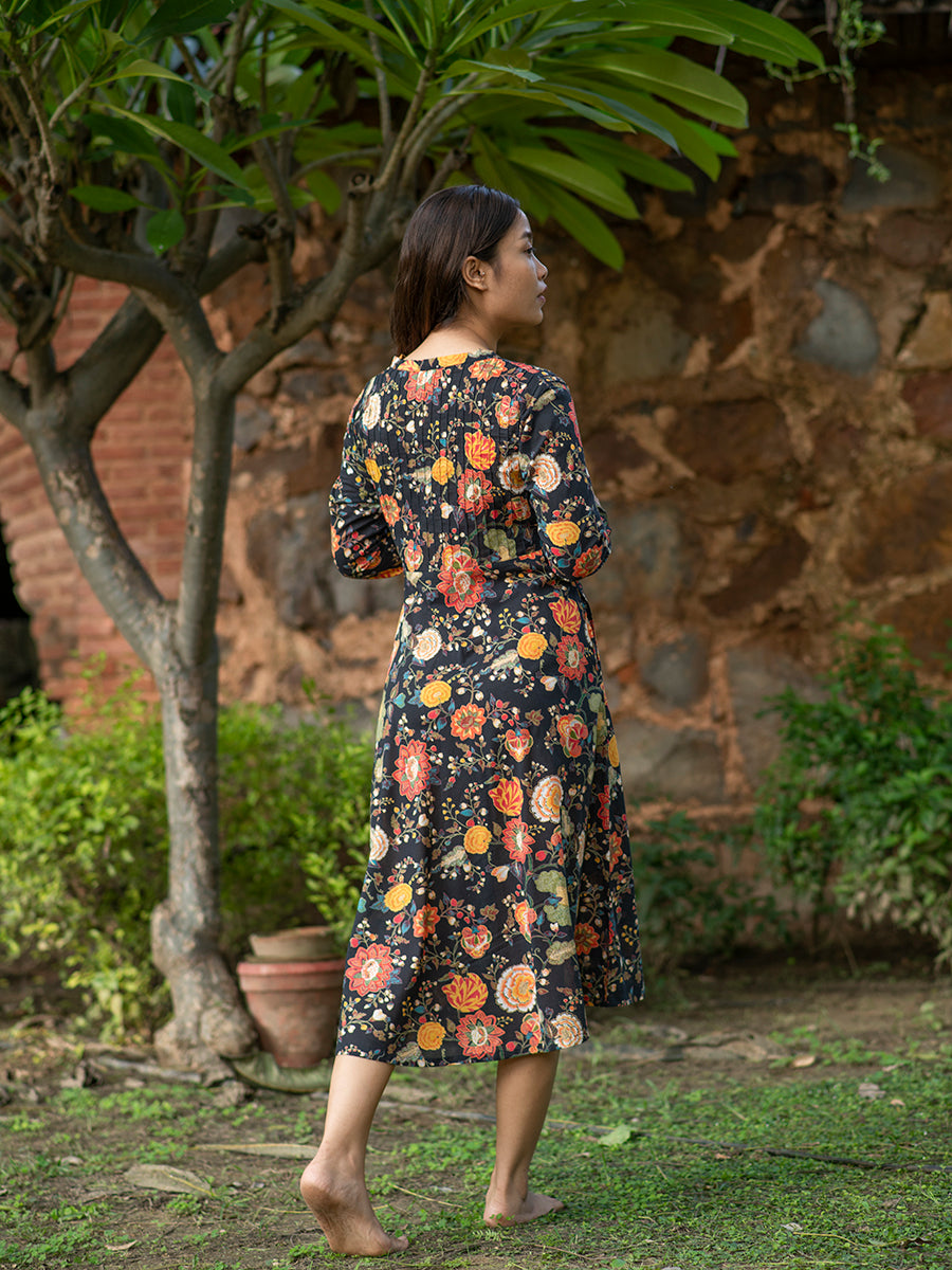 Anarkali Wrap : Malabar Black