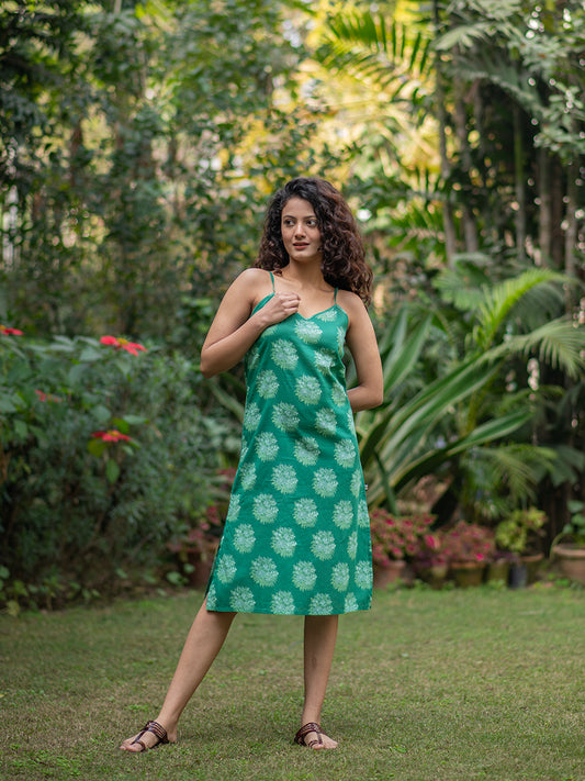 Aphre Slip Dress : Gulab Green