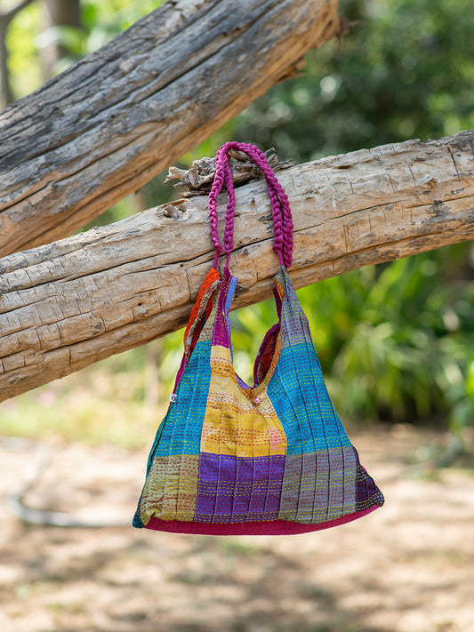 Braid Silk bag (Gudri Silk) : Assorted