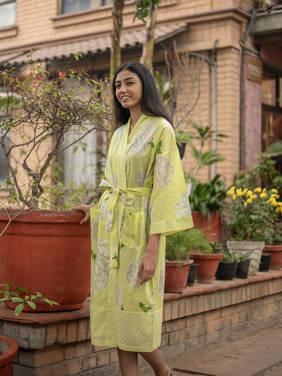 Kimono : Carnation Lime