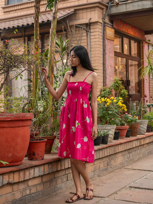 Rusched Dress : Carnation S Pink