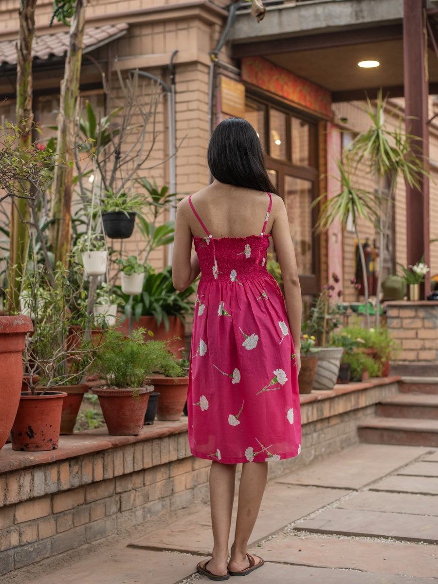 Rusched Dress : Carnation S Pink