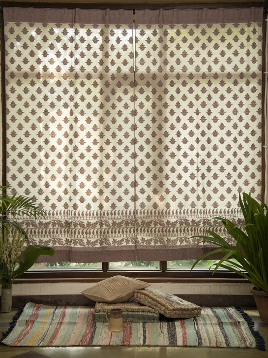 Handloom Curtain : Floral Onion