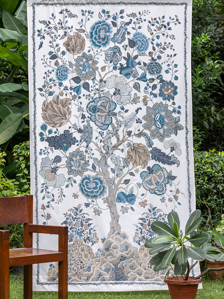 Voile Curtain : Tree of Life Ocean