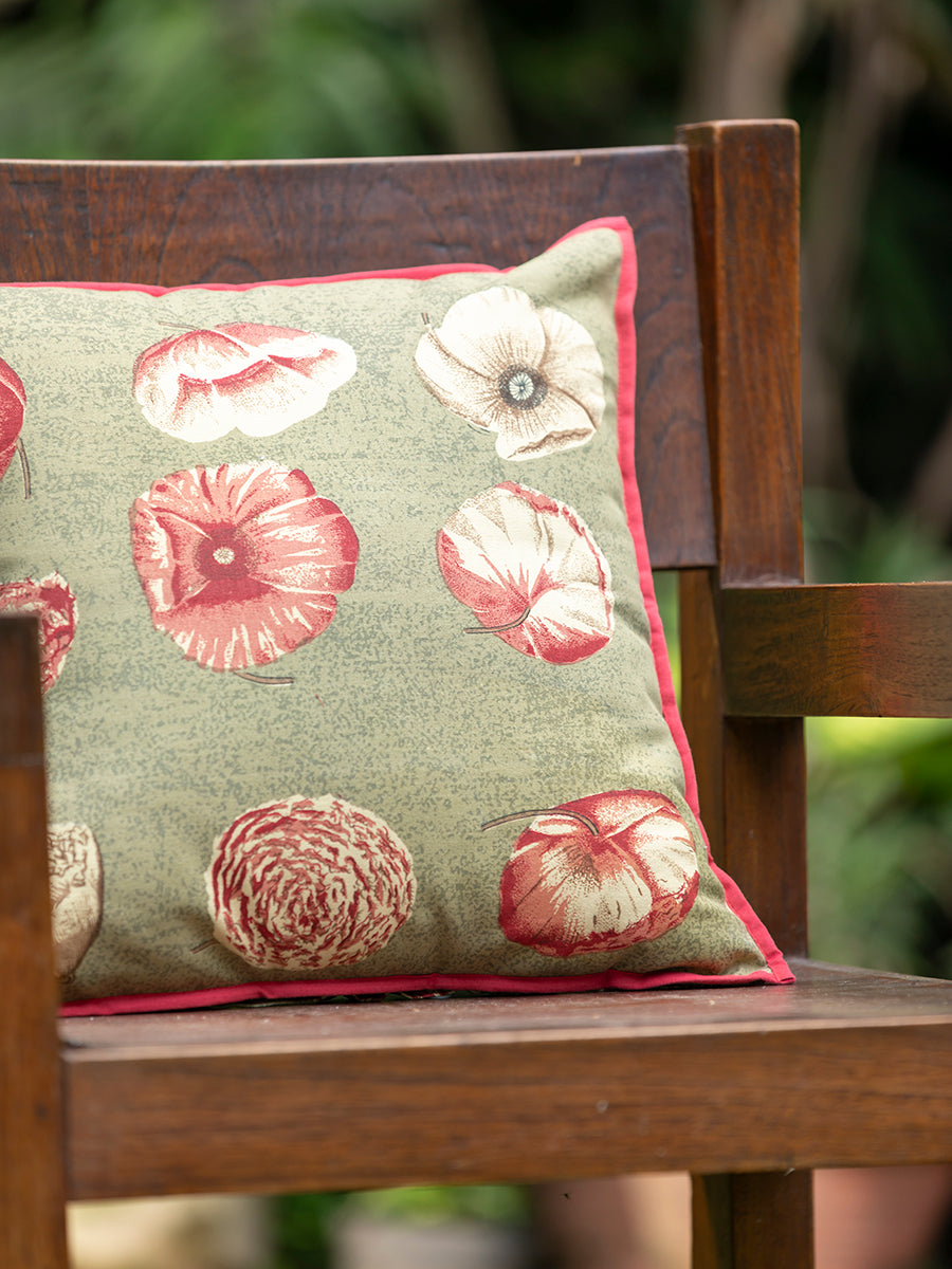 Canvas Cushion Cover : Nishi Green