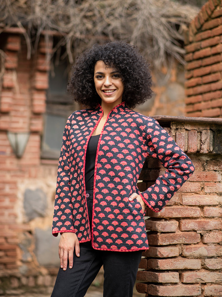 Easy Fit Jacket Reversible : Pankha Black