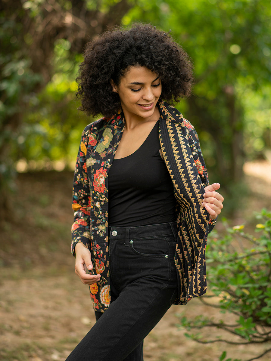 Easy Fit Jacket Reversible : Malabar Black