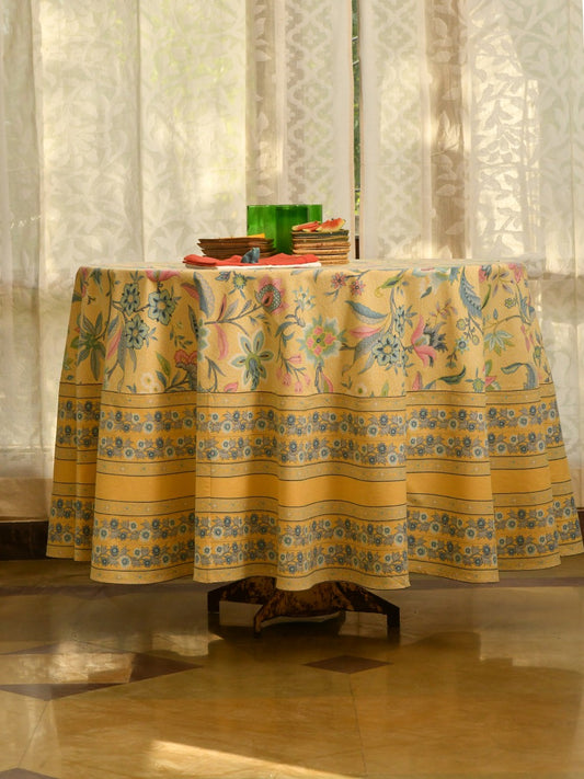 Round Table Cloth : Kerala Butter