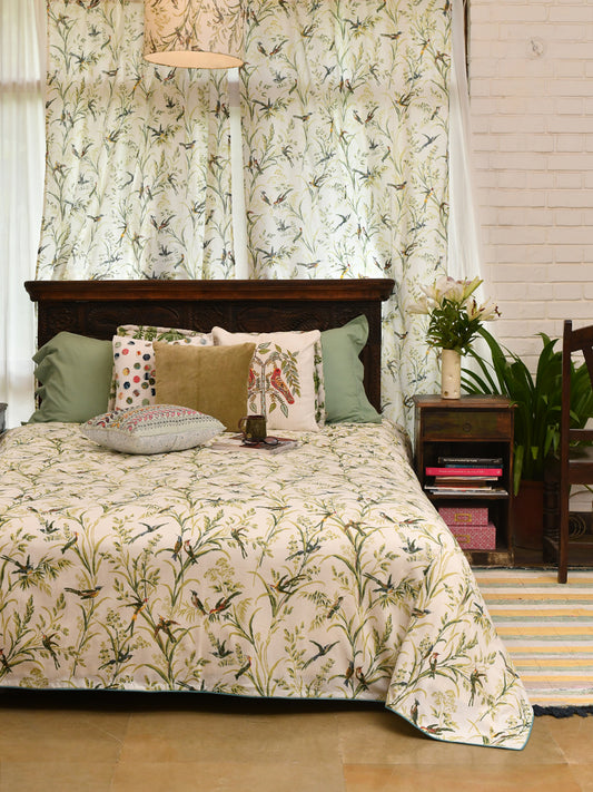 Bed Cover Piping : Humming Bird Natural