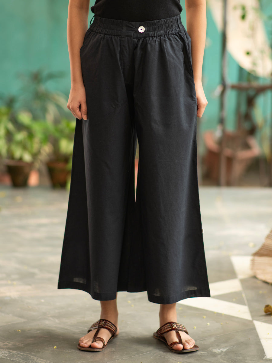 Flouncy Pant : Cambric Black