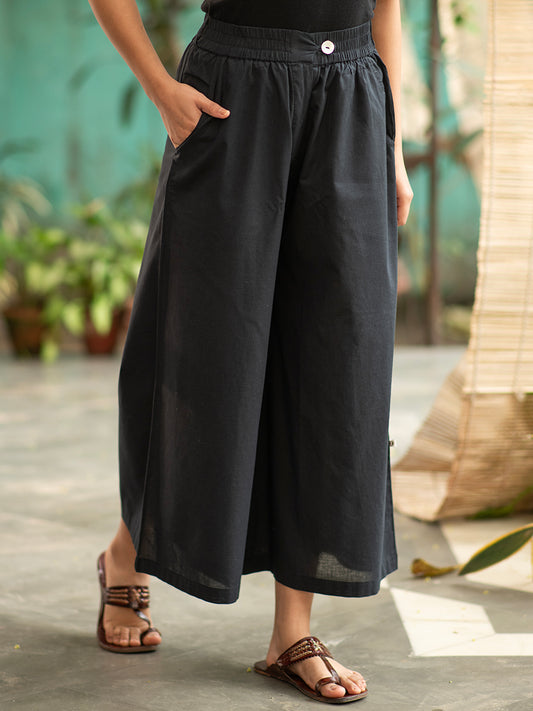 Flouncy Pant : Cambric Black