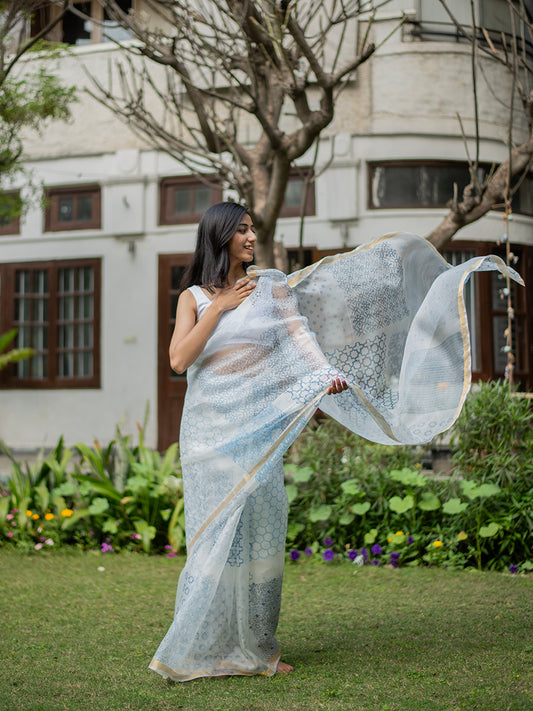 Kota Saree : Noorjahan Blue