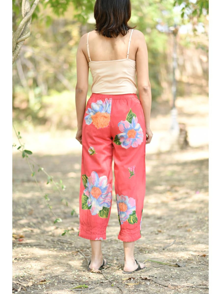 Pinch Cuff Pant : Madrid Cherry