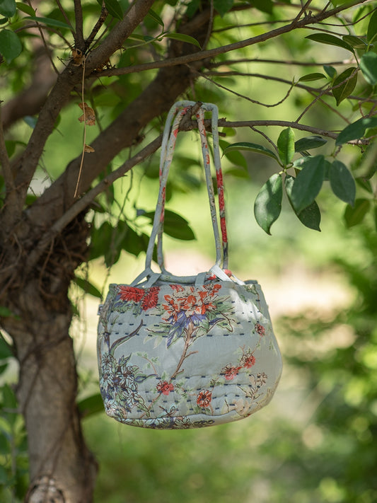 Kantha Potly Bag : Sardinia Sky