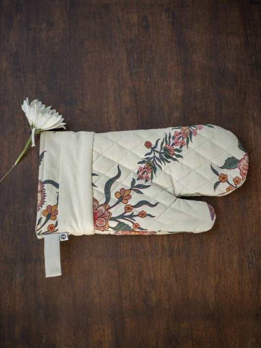 Canvas Oven Mitt : Gamla Ivory