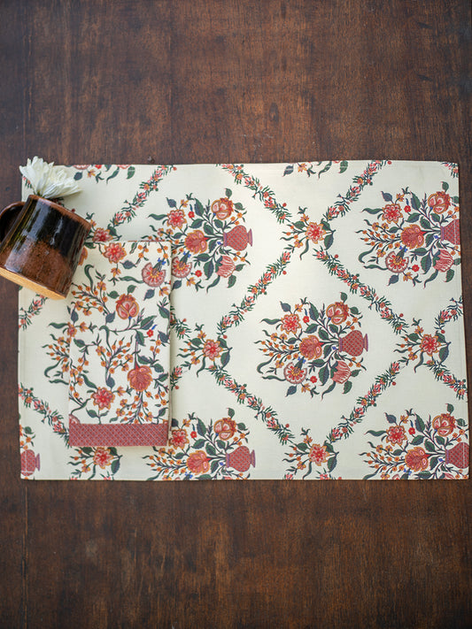 Mat Set of 6 : Gamla Ivory