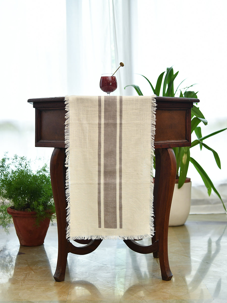 Table Runner : Stripe Grey