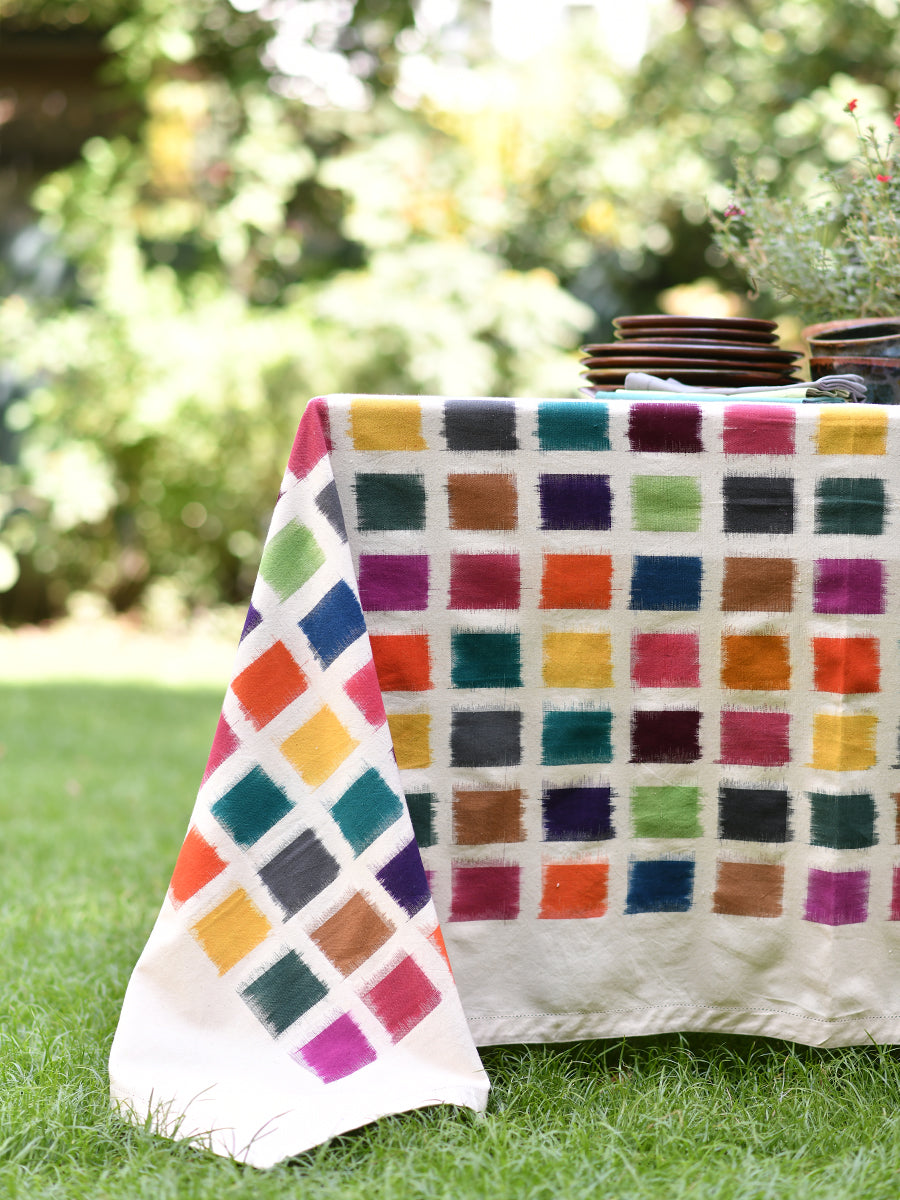 Table Cloth : Ikat Woven Multi