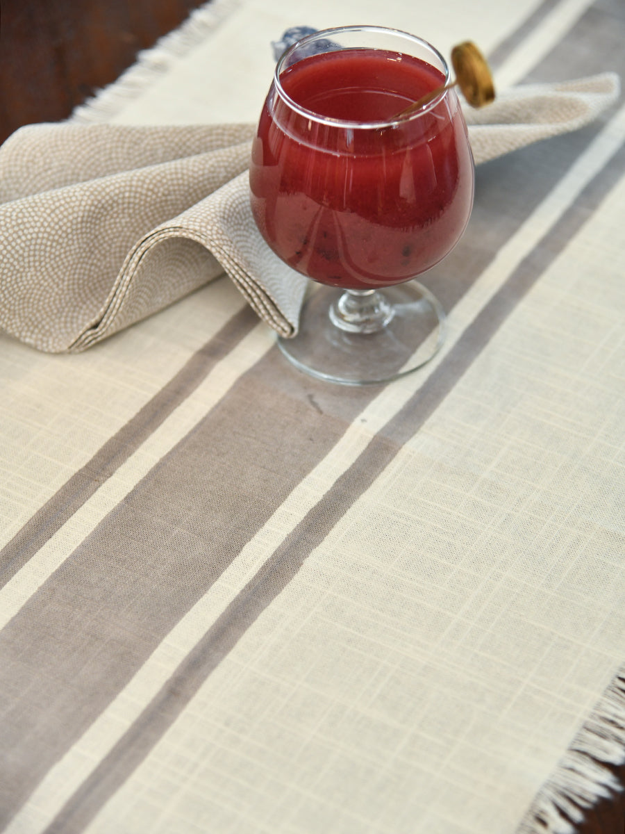 Table Runner : Stripe Grey