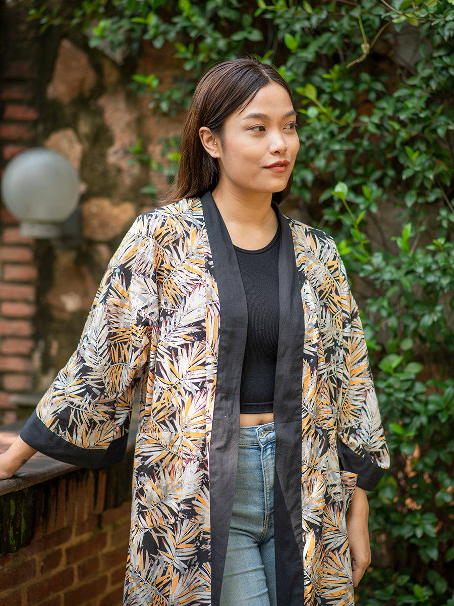 Kimono : Frond Black