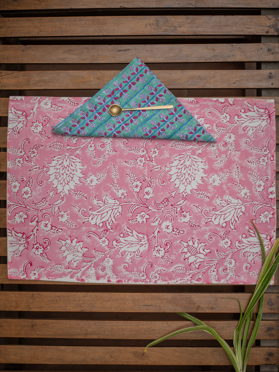 Block Printed Mat Set of 6 : Mix n Match