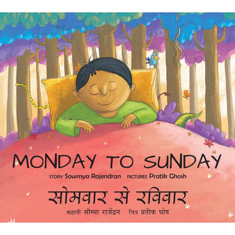 Bilingual Kids Book : Monday To Sunday