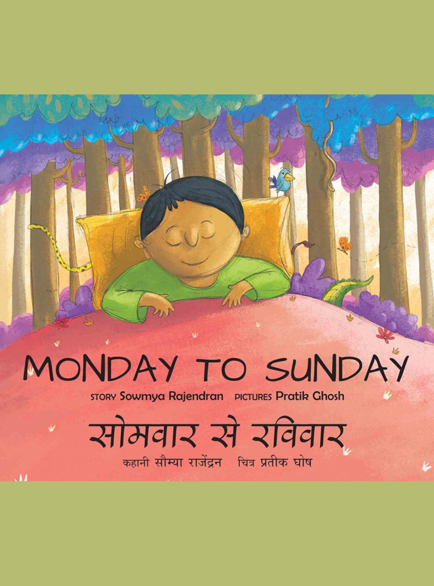 Bilingual Kids Book : Monday To Sunday