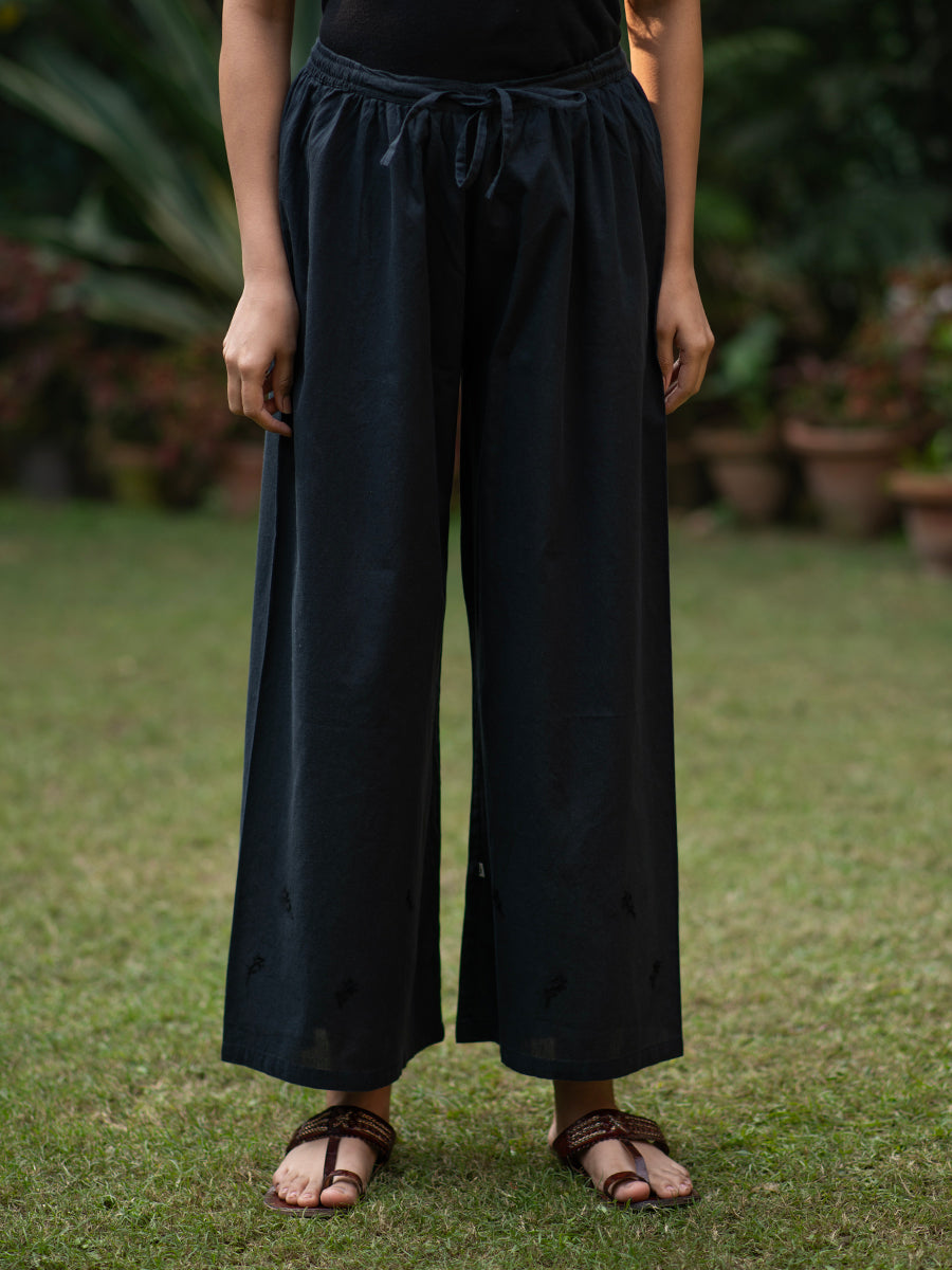 Kaarigiri Palazzo Pant : Black