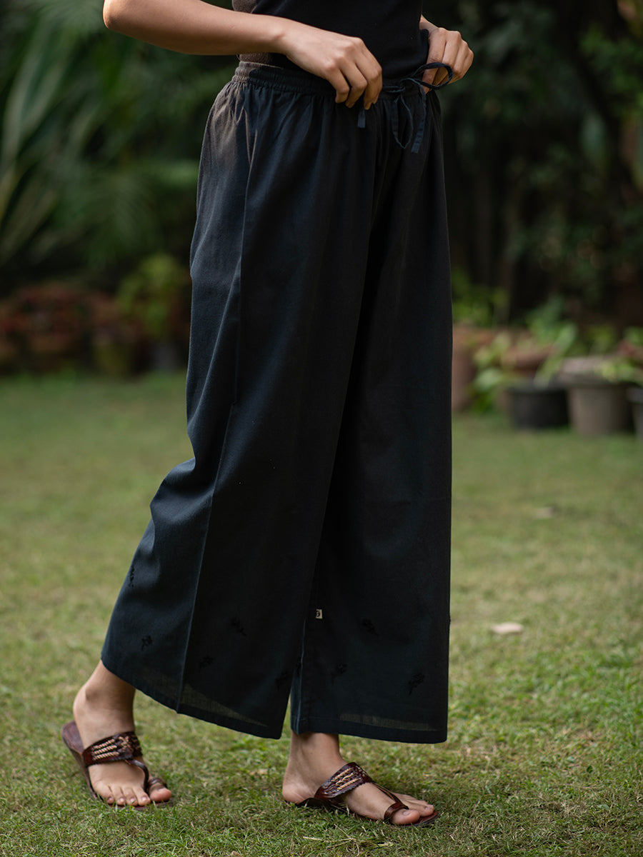 Kaarigiri Palazzo Pant : Black