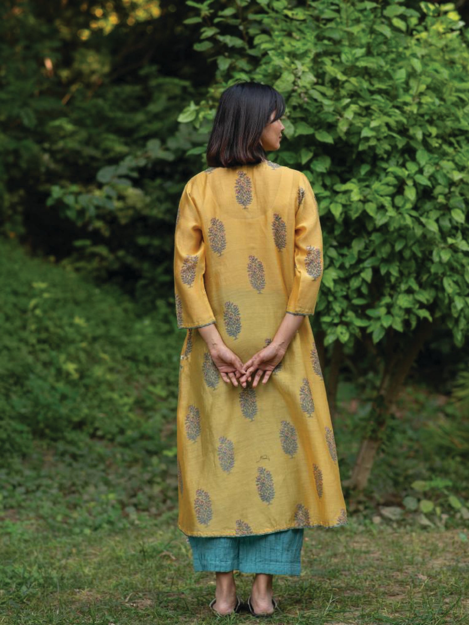 A Line Kurta C.S. : Rosa Yellow