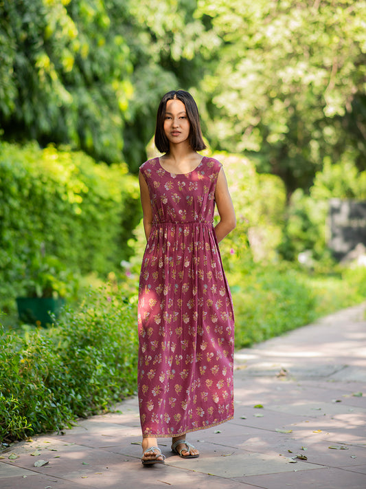 Juliette Dress : Toile Plum