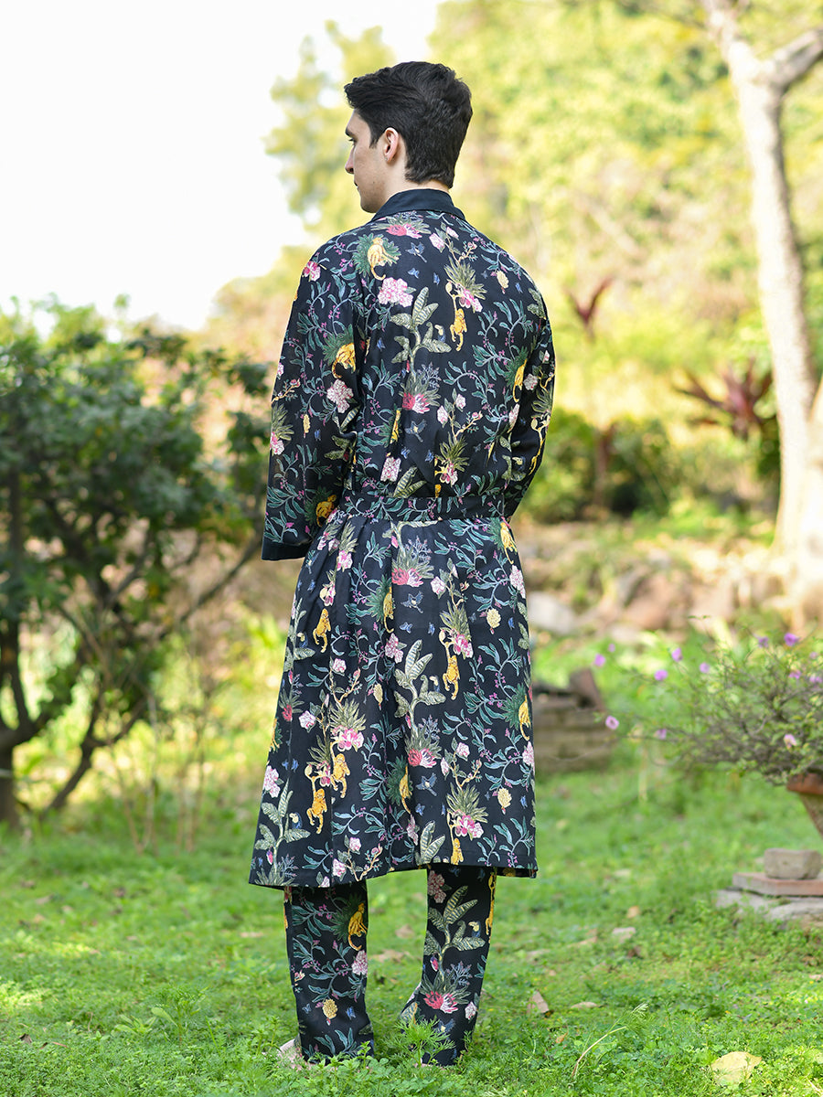 Men's Kimono : Ubud Black