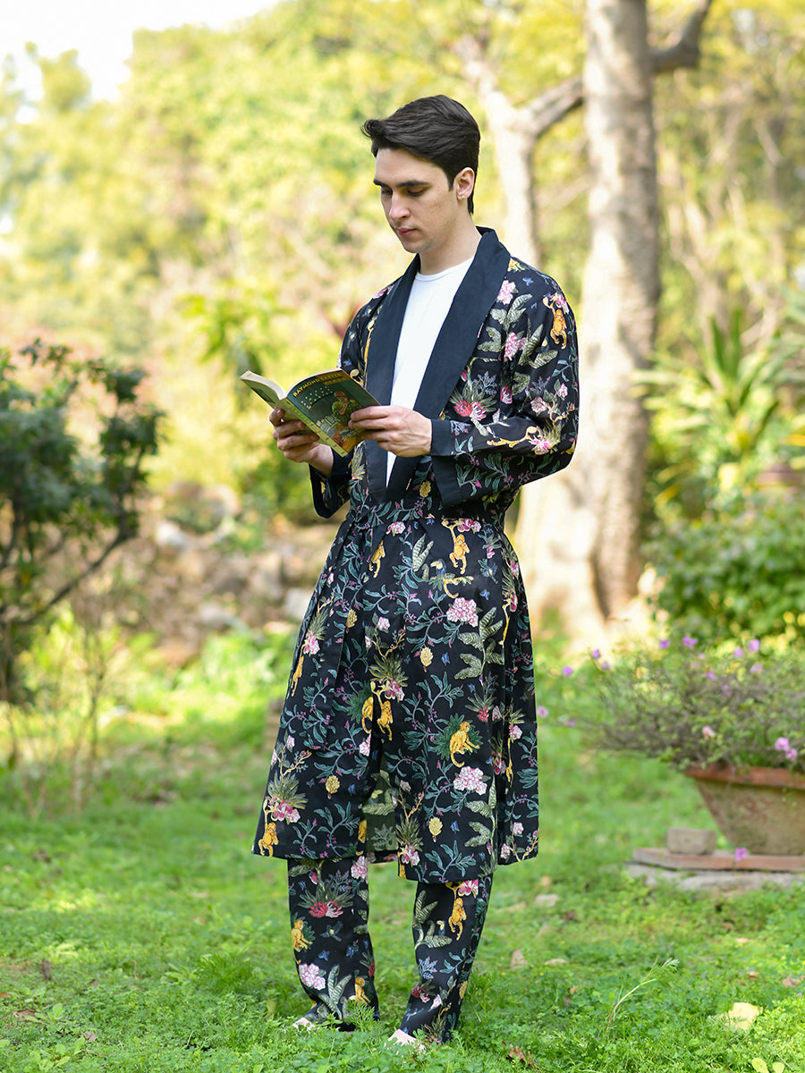 Men's Kimono : Ubud Black